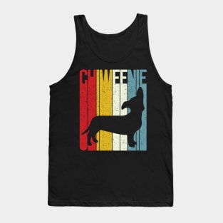 'Chiweenie Silhouette' Cute Chiweenie  Dog Tank Top